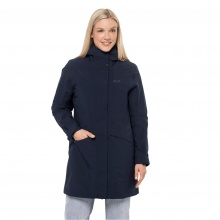 Jack Wolfskin Wintermantel Silent Wisper Parka (wasser- und winddicht, PFC-frei) dunkelblau Damen